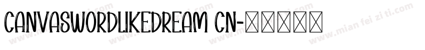 canvaSwordLikeDream CN字体转换